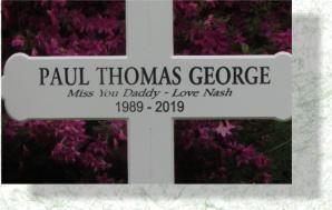 The Standard Cross with 3 lines of text