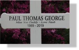 The Standard Cross with 3 lines of text