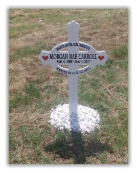 roadside memorial marker crosses