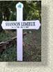 Roadside memorial with picture