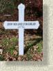 Grave cross marker