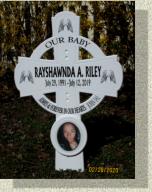 personalised creative, roadside memorials with picture plaque