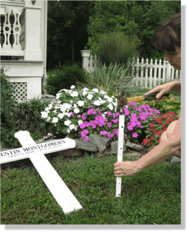 instaslling a road memorial