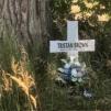 Normandy style cross memorial