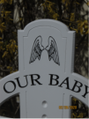 Angle Wings on Roadside Memorial