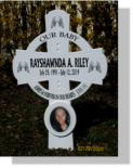 Roadside memorial The Monarch with Picture Plaque