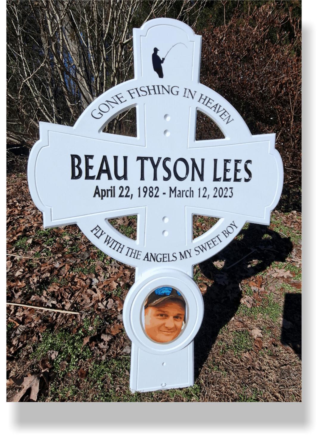 Celtic style memorial roadside